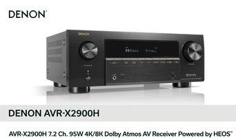 Denon AVR-X2900H DAB– amplituner AV 7.2 8K Dolby Atmos HEOS