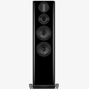 Wharfedale AURA 4 Black – czarny lakier wysoki połysk, podłogowe kolumny Hi-Fi inspirowane flagową serią ELYSIAN - 2