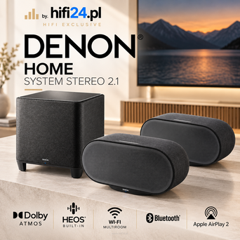 Denon Home 600 × 2 + Home Subwoofer – bezprzewodowy system stereo 2.1 Dolby Atmos