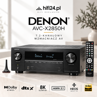 Denon AVC-X2850H – wzmacniacz kina domowego 7.2 z Dolby Atmos i HEOS
