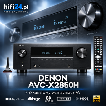 Denon AVC-X2850H – wzmacniacz kina domowego 7.2 z Dolby Atmos i HEOS