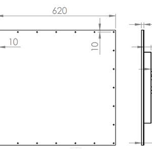 Cerasonar 6062 reference głośnik podtynkowy 50W 8 Ohm 105dB max MCC system single stereo - 2