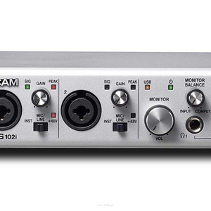 TASCAM SERIES 102I Interfejs USB-2.0 Audio-/MIDI, 10 wejść (2 analogowe + 1 SMUX) i 2  wyjścia, MIDI, DSP-Mixer - 3