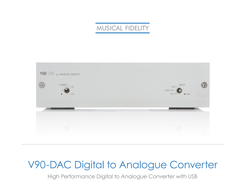 Musical Fidelity V90 DAC to przetwornik cyfrowo-analogowy zaprojektowany z myślą o dostarczeniu oszałamiającej jakości dźwięku z szerokiego zakresu źródeł.