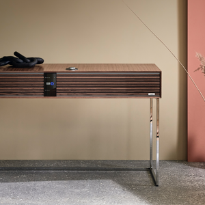 RUARK R810  Soft grey with Walnut grille  Zintegrowany system audio streaming przez Spotify Connect, Tidal Connect, Apple Airplay 2 i wbudowany Chromecast, - 2