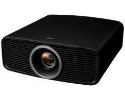 JVC DLA-RS1200  Najtańszy model JVC wyposażony w laserowe źródło światła o jasności 2000 lumenów, natywne panele 4K D-ILA praz natywny kontrast 40000:1