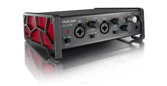 TASCAM US-2x2HR Interfejs USB  Audio, 2 wejścia, 2 wyjścia (oprogramowanie Cubase LE + Sample Tank)