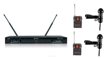 Relacart UR-230D + 2XUT-230 + 2XLM-C400 Zestaw z dwoma mikrofonami krawatowymi