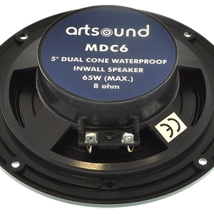 ArtSound MDC6 BIAŁY – okrągły – średnica: 150 mm / głośnik dwudrożny / 5” polypropylen woofer + 1” tweeter / moc: 50 W RMS / pasmo: 100 – 20 kHz / 8 ohm - 3