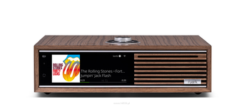Ruark R710 – Fused Walnut z frontem Fused Walnut konsola Hi-Fi z CD, streamingiem i mocą 2 × 200 W
