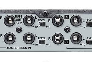 TASCAM LM-8ST Mikser dźwięku: 8 wejść liniowych stereo, 1 wejście mikrofonowe, 2 szyny stereo, Rack 1U - 2