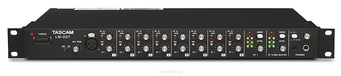 TASCAM LM-8ST Mikser dźwięku: 8 wejść liniowych stereo, 1 wejście mikrofonowe, 2 szyny stereo, Rack 1U