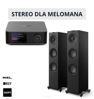 WiiM Amp Ultra Grey + KEF Q7 Meta Czarna satyna Z myślą o melomanach, fanach kina domowego i entuzjastach inteligentnego domu