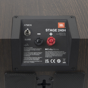 JBL Stage 2 240 H Dwudrożny głośnik efektowy Dolby Atmos 4,5 cala Czarny - 10