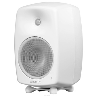 Genelec G Four  SPL 105 dB 90 W Bass (Class AB) + 90 W Treble (Class AB) 41 Hz - 25 kHz Aktywny głośnik, imponujące możliwości z eleganckim designem.
