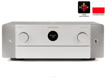 Marantz CINEMA 50 Amplituner kina domowego z Alexa, AirPlay i HEOS Srebrny