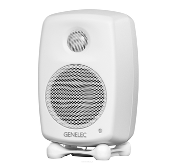 Genelec G One SPL 96 dB 25 W Bass (Class D) + 25 W Treble (Class D) 67 Hz - 25 kHz  Aktywny głośnik, imponujące możliwości z eleganckim designem.