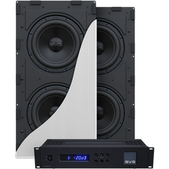 SVS 3000 In-Wall Dual Subwoofer System – referencyjny subwoofer instalacyjny do zabudowy ściennej  Zestaw wzmacniacz + 2 szt subwoofer instalacyjny