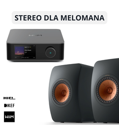 Wiim Amp Ultra Grey + KEF LS50 Meta Czarny