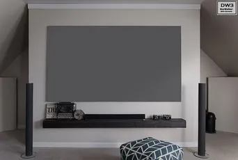 Elite Screens DAYWALKER 16:9   222x125   FRAMELESS ALR  seria ramowych ekranów z powierzchnią ALR 