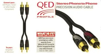 QED PROFILE Przewód stereo QE5031 (3.0m)[2x RCA M - 2x RCA M] - 3.0m