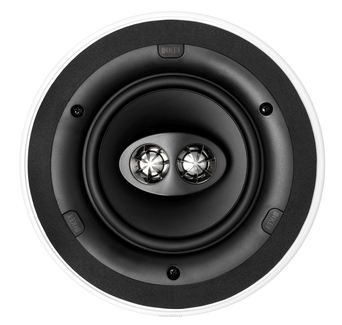 KEF Ci160CRds to sufitowy głośnik stereo z dwoma tweeterami, kątem pokrycia 120° i klasą IP64. Idealny do łazienki oraz systemu multiroom.