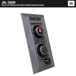 JBL CONCEAL C82 Dwa podwójne niewidzialne subwoofery instalacyjne z panelem FidelityGlass