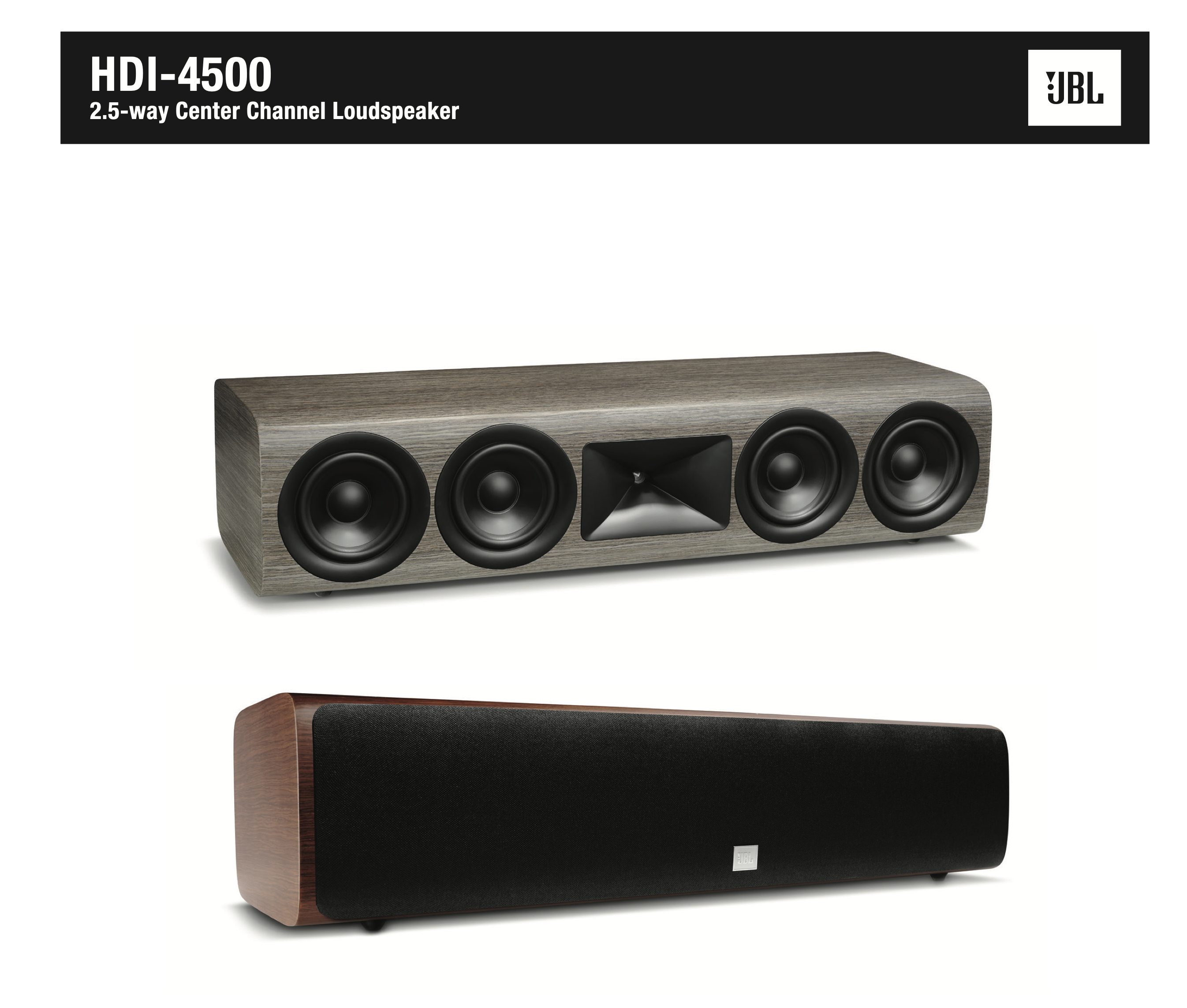 JBL STUDIO HDI-4500 Poczwórny 2,5-drożny głośnik centralny 5,25