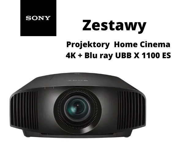 Sony VPL-VW270 Biały Projektor 4K + Sony UBP-X1100ES Odtwarzacz Blu-ray 4K Ultra HD Gratis