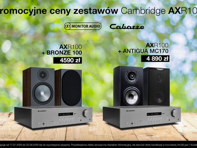 Promocja CAMBRIDGE Monitor Audio 