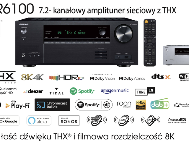 Doskonałość dźwięku THX® i filmowa rozdzielczość 8K