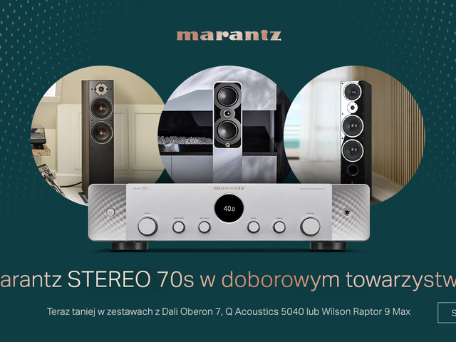 Jedyna w swoim rodzaju oferta  MARANTZ STEREO 70 z głośnikami w promocyjnej cenie! Odkryj doskonałość dźwięku już teraz!"